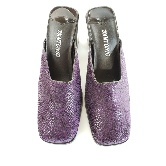 VTG Purple Mule Clogs by D'Antonio Size 7M - Picture 3 of 8
